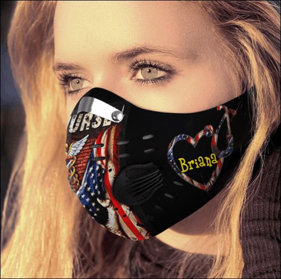America flag nurse activated carbon Pm 2.5 Fm face mask