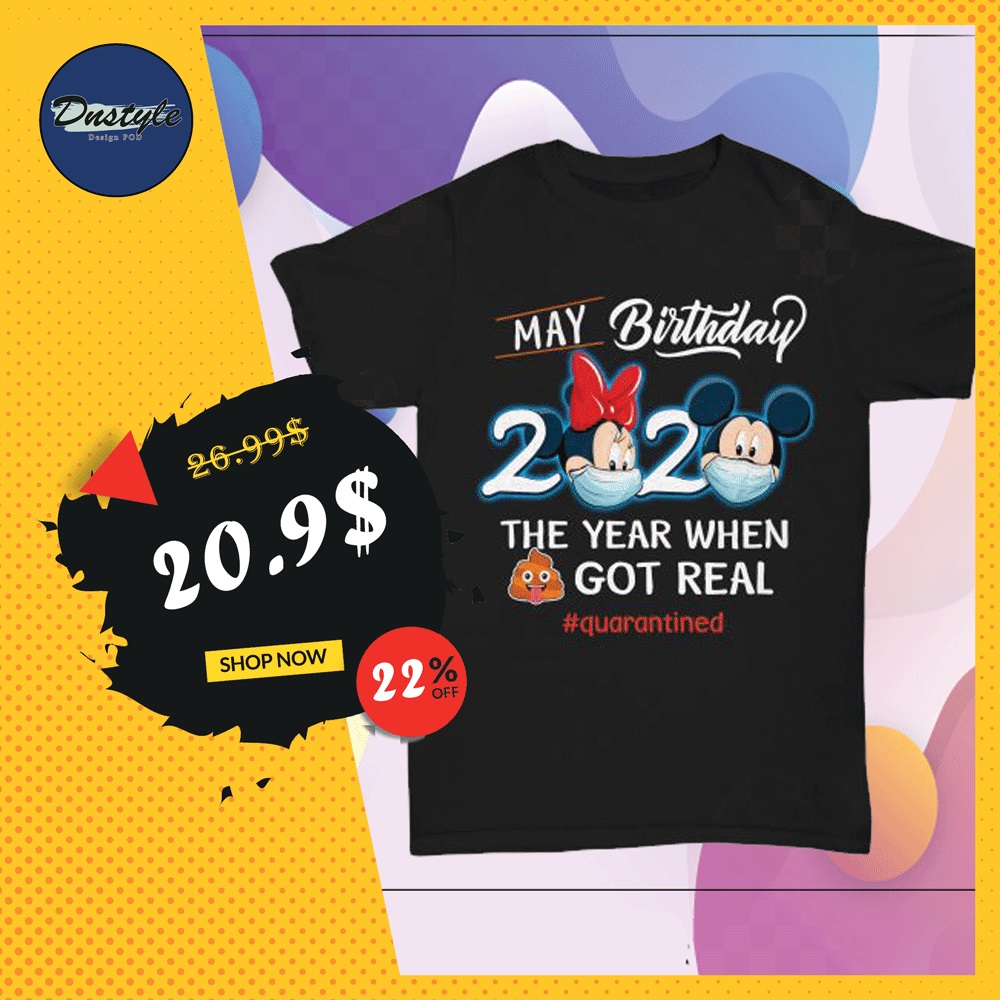 Mickey mouse and Minnie mouse june birthday 2020 the year when shit got real quarantined shirt, hoodie, tank top