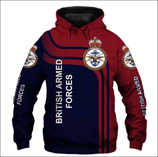 British Armed Forces 3D hoodie, shirt