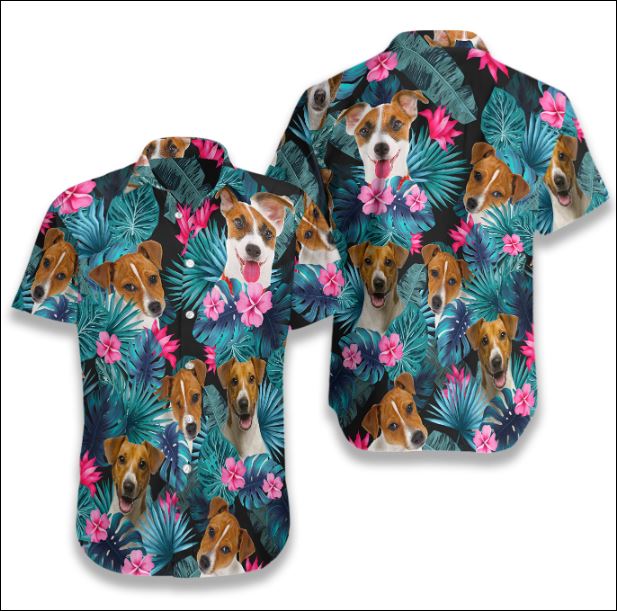 Jack Russell Terrier Tropical hawaiian shirt