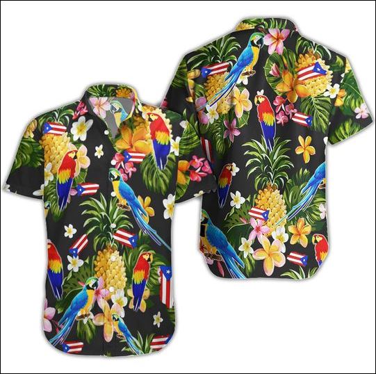 Puerto Rico tropical hawaiian shirt