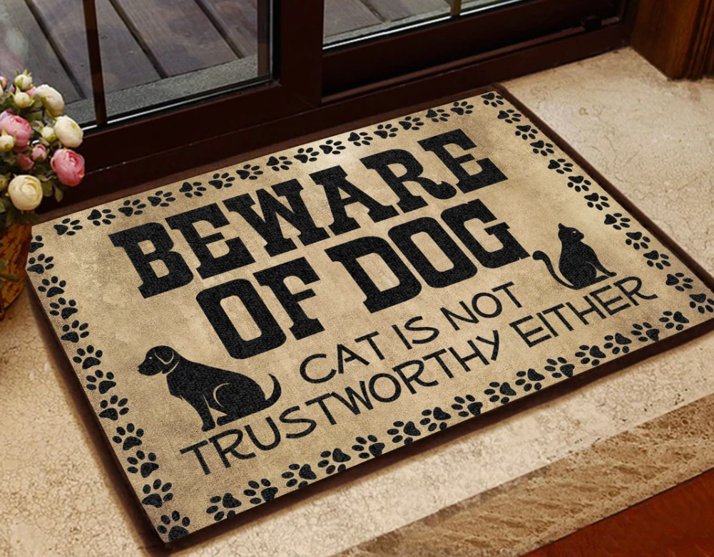 This mat really ties the room together man doormat