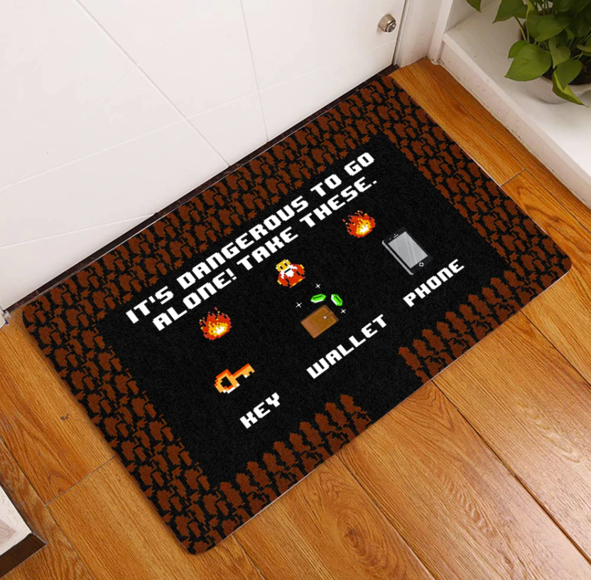 Hope you brought wine and cat treats doormat