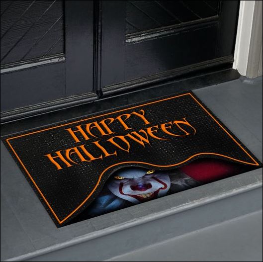 Pennywise happy Halloween doormat