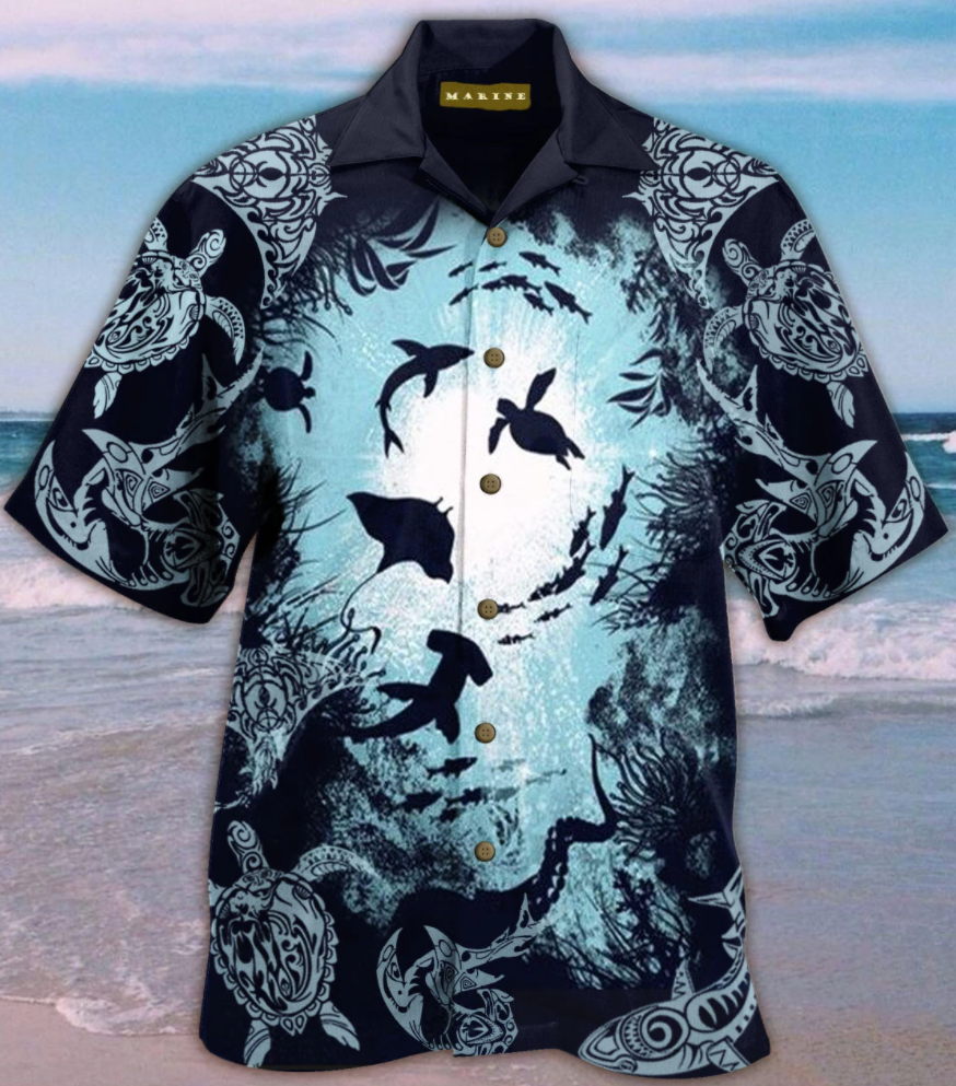 Aquarium life hawaiian shirt
