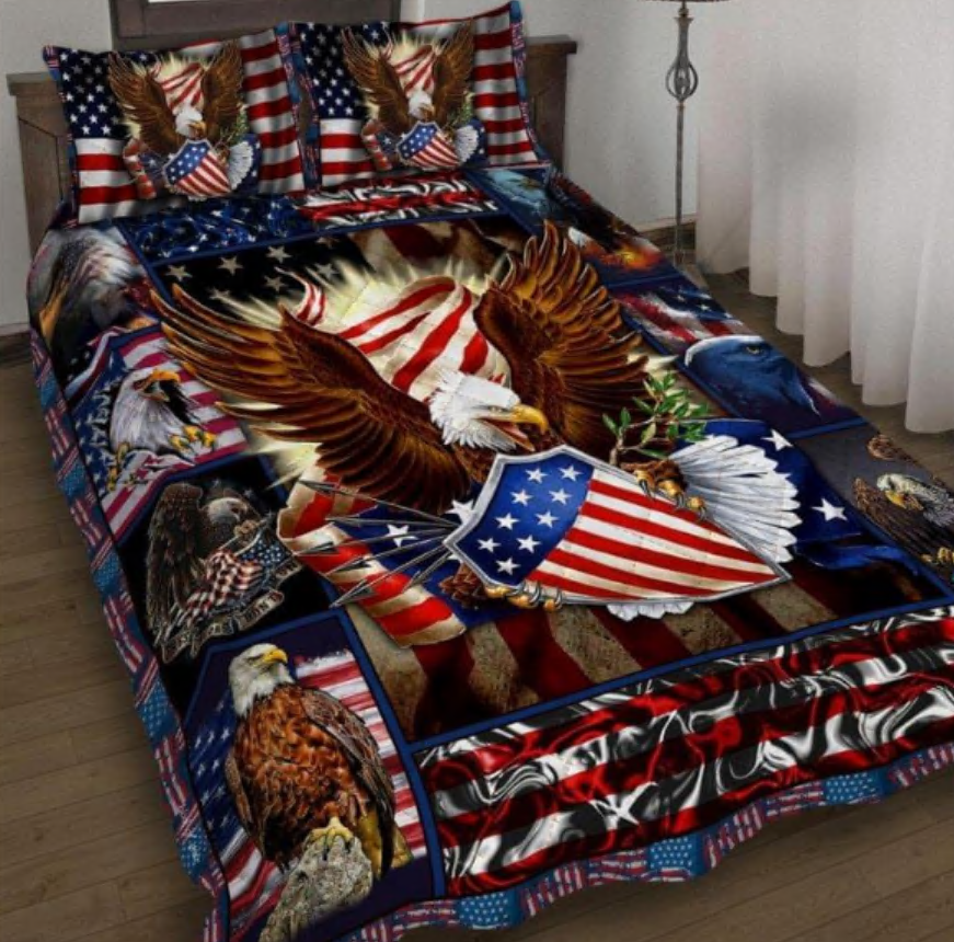 Patriotic Eagle bedding set