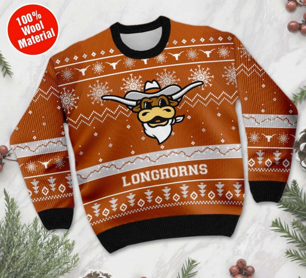 Texas Longhorns football ugly sweater