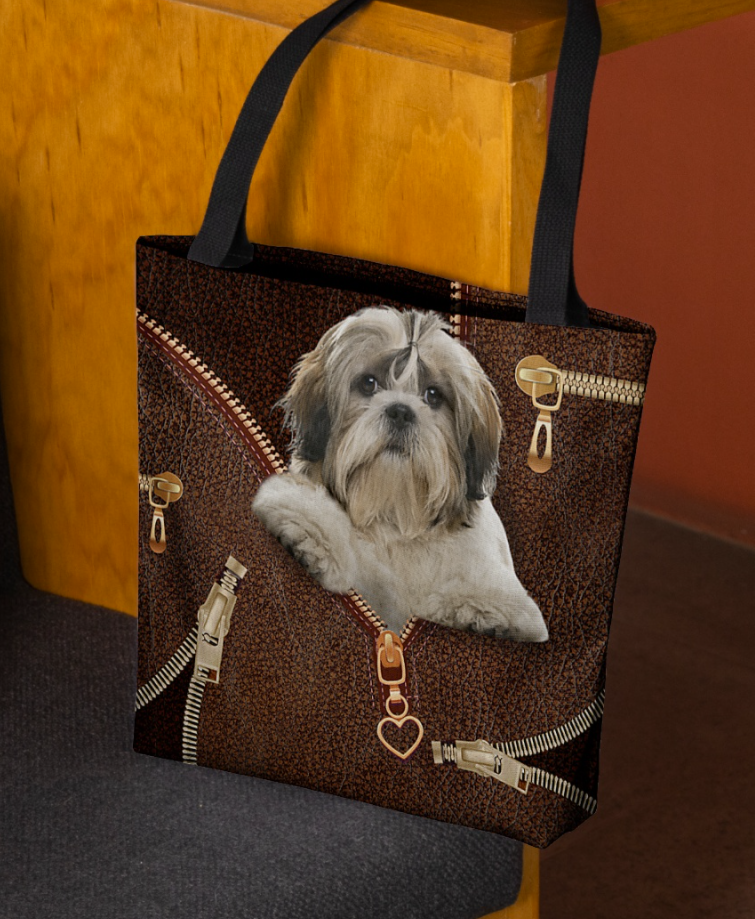 Russell Terrier Zipper tote bag