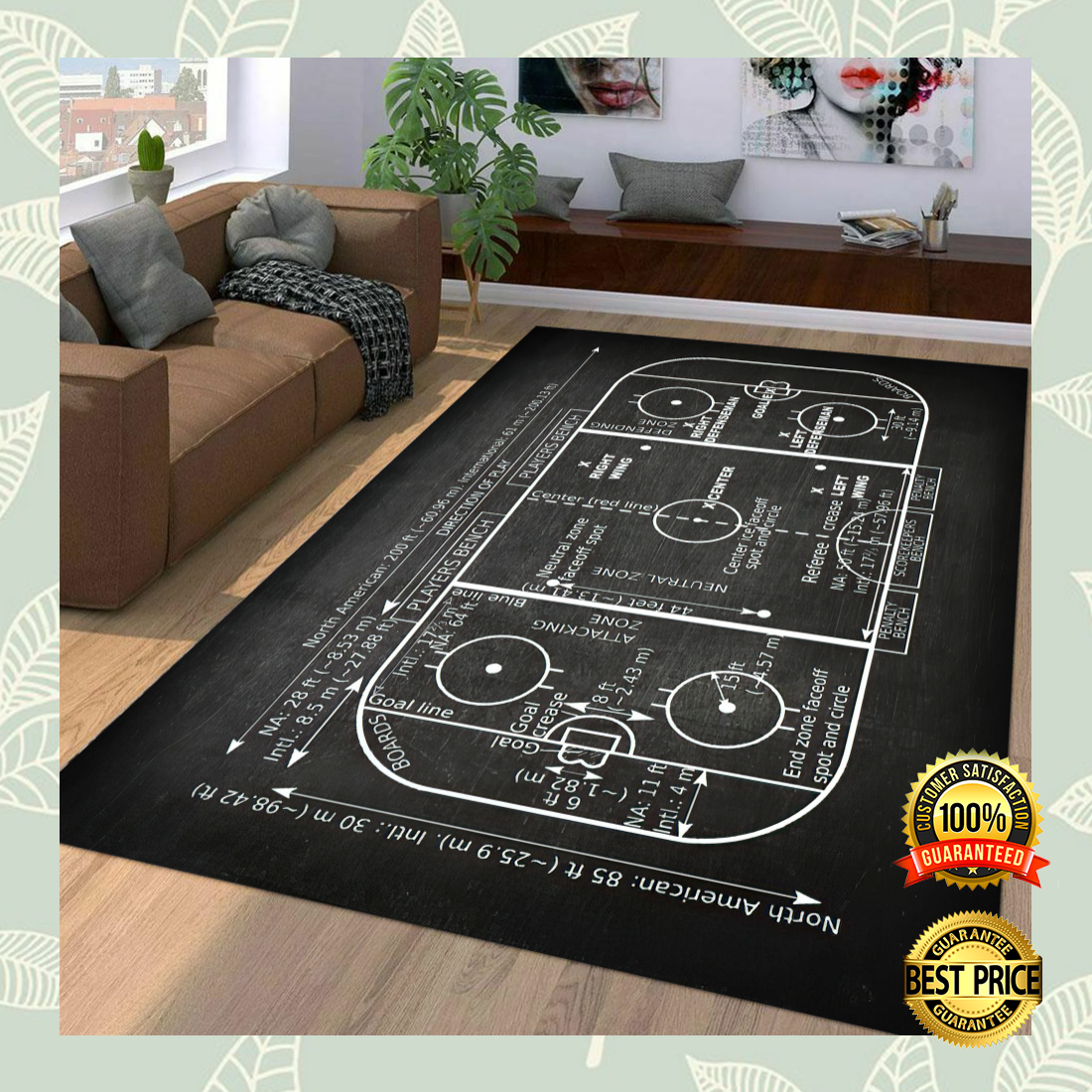 Electric guitar rug