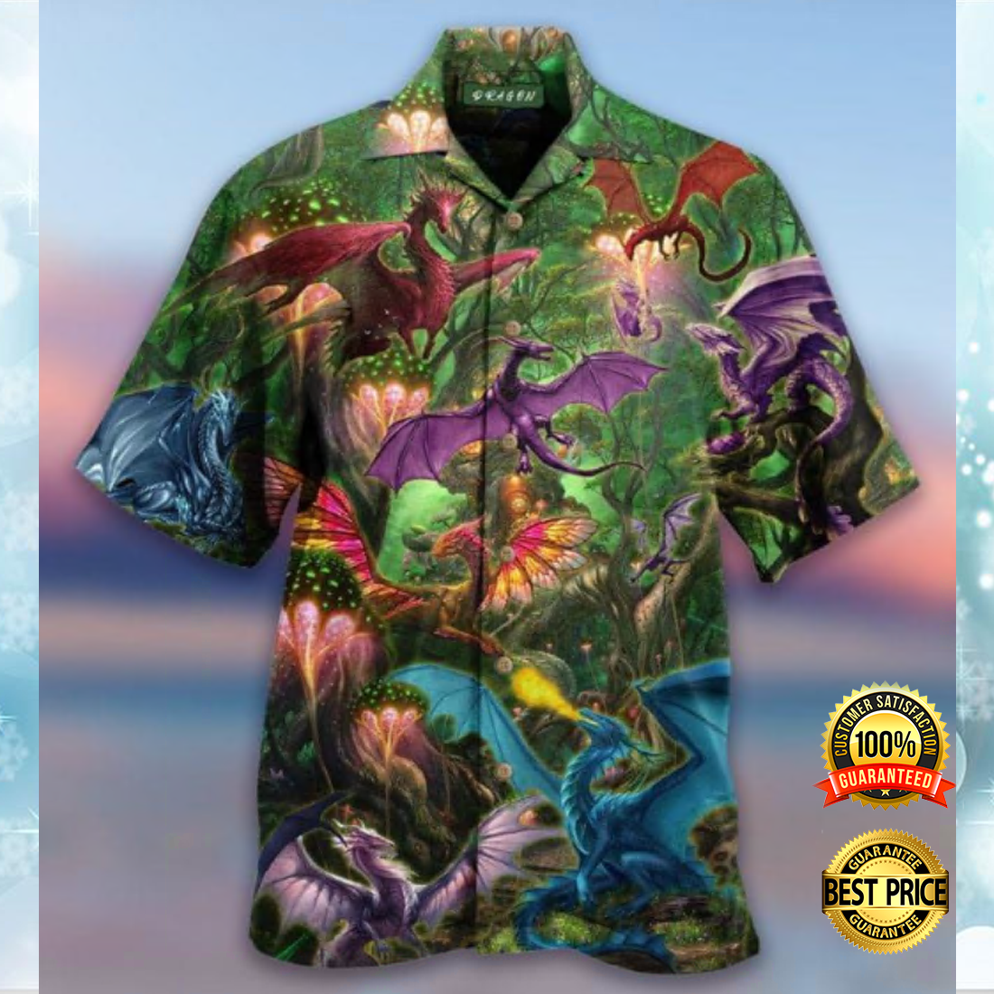 Deep Forest Dragon hawaiian shirt – dnstyles