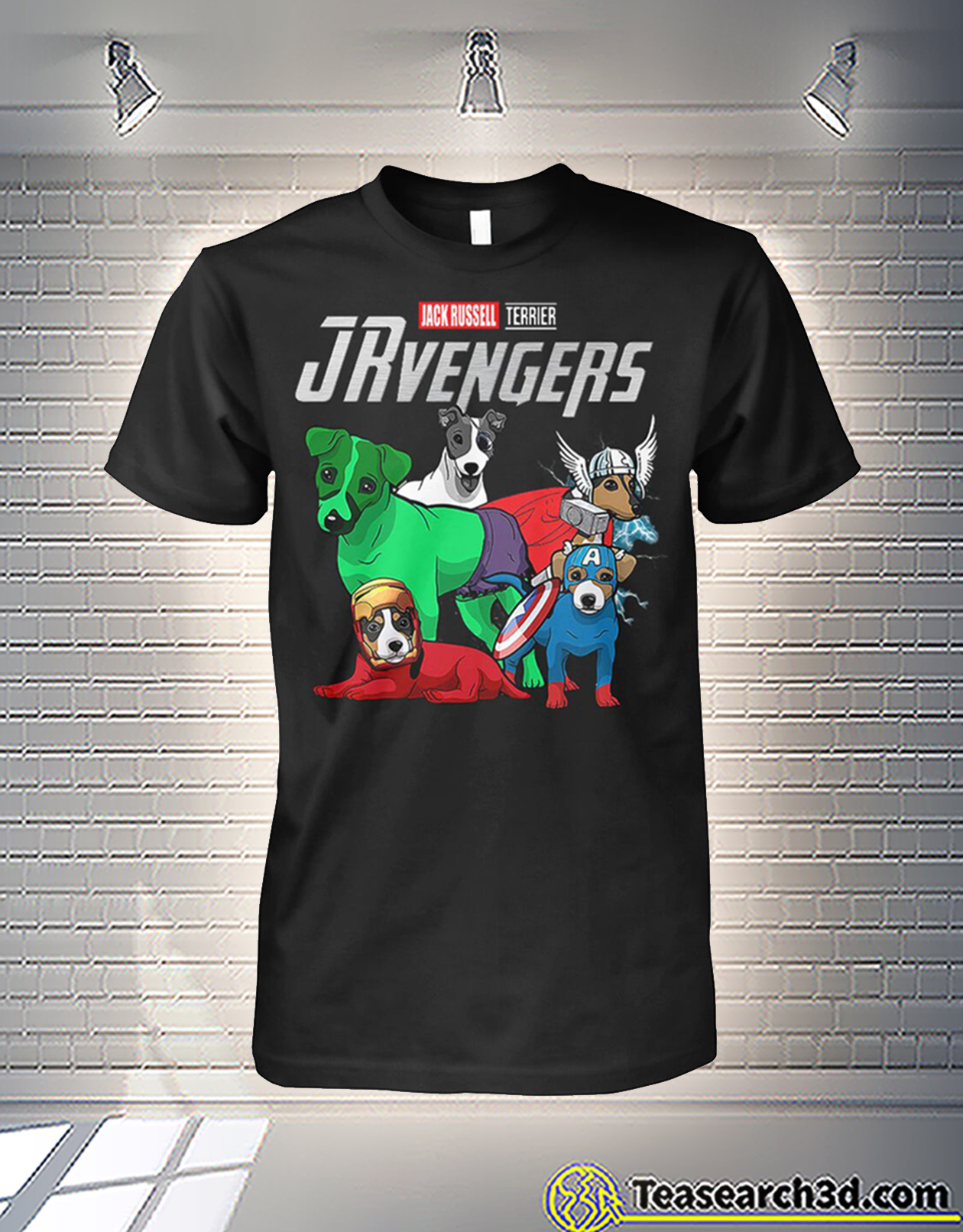Jack Russell terrier jrvengers avengers shirt