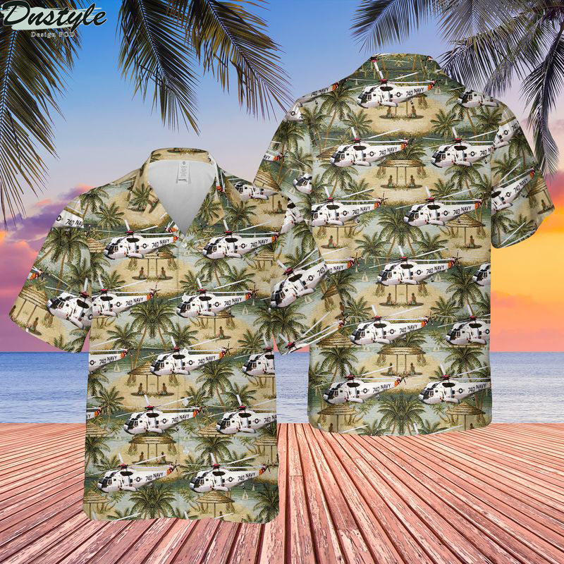 US navy sikorsky sh-3 sea king hawaiian shirt