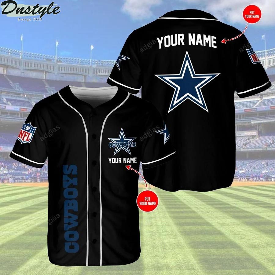 Dallas Cowboys personalized custom name baseball jersey