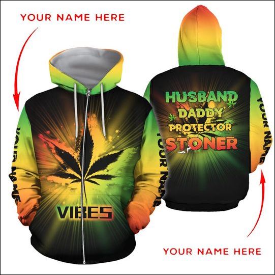 Vibes husband daddy protector stoner 3D hoodie