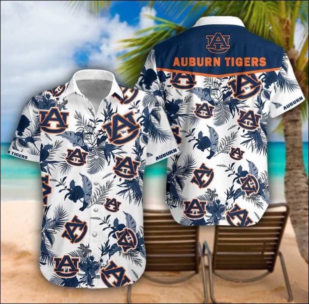 Auburn Tigers tropical hawaiian shirt