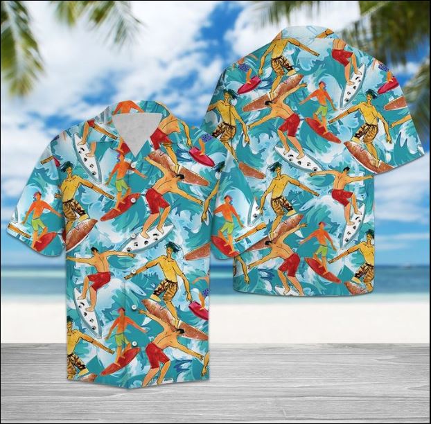 Surfing lover hawaiian shirt