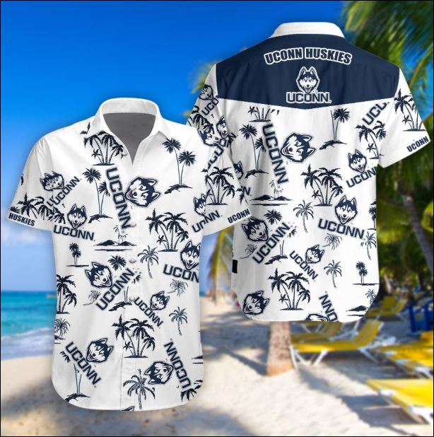 Uconn Huskies tropical hawaiian shirt