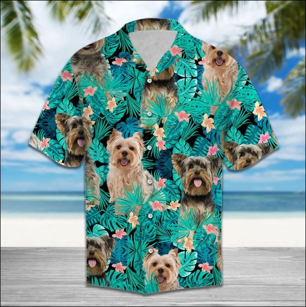 Yorkshire Terrier Tropical hawaiian shirt