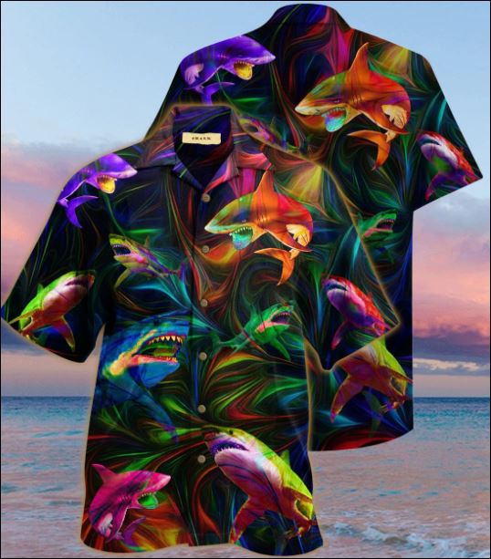 Shark unisex hawaiian shirt