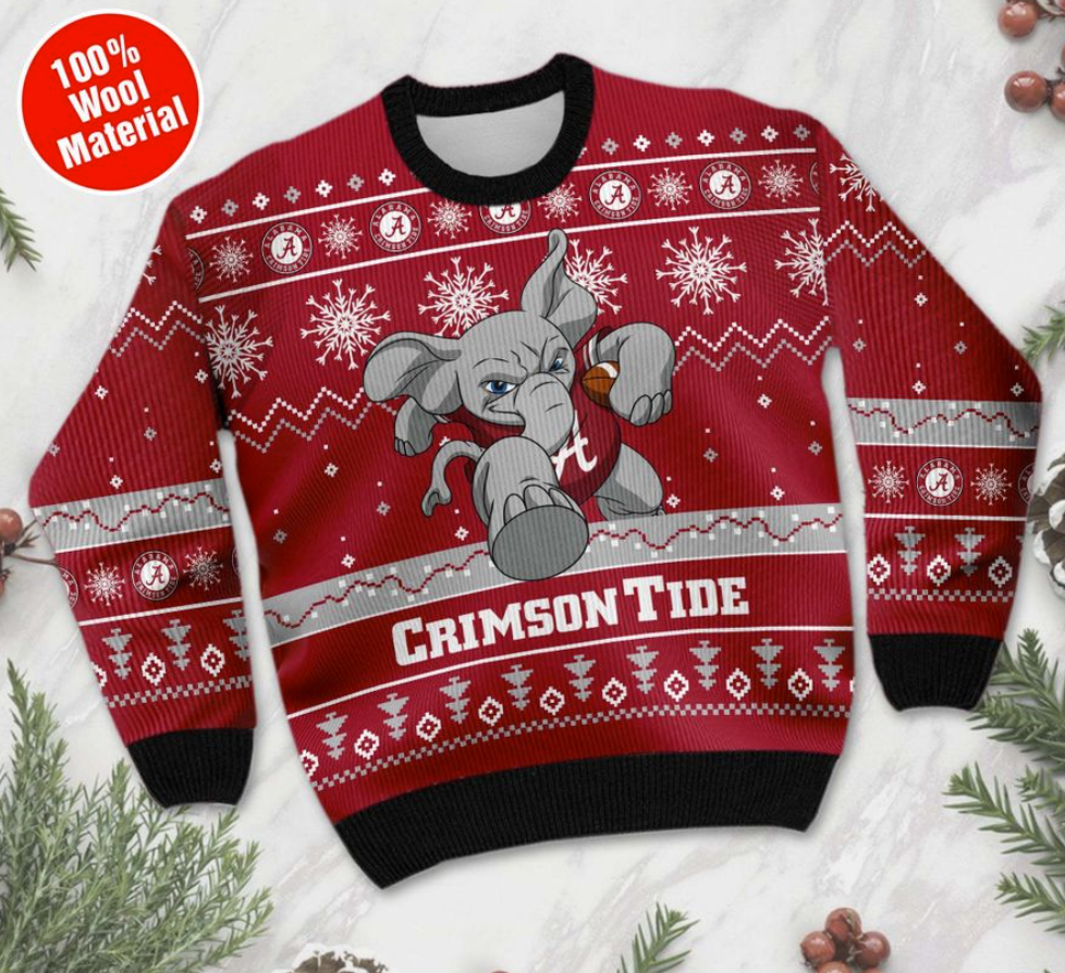 Alabama Crimson Tide football ugly sweater 1
