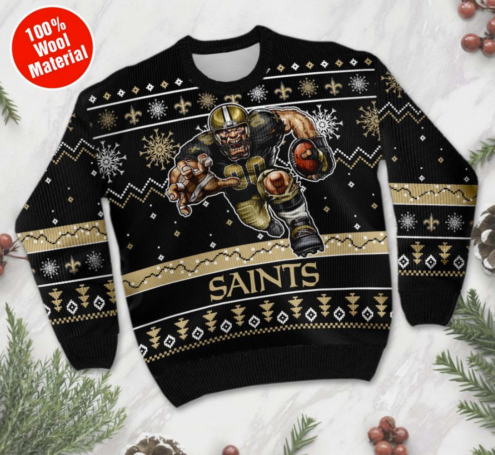 New Orleans Saints ugly sweater