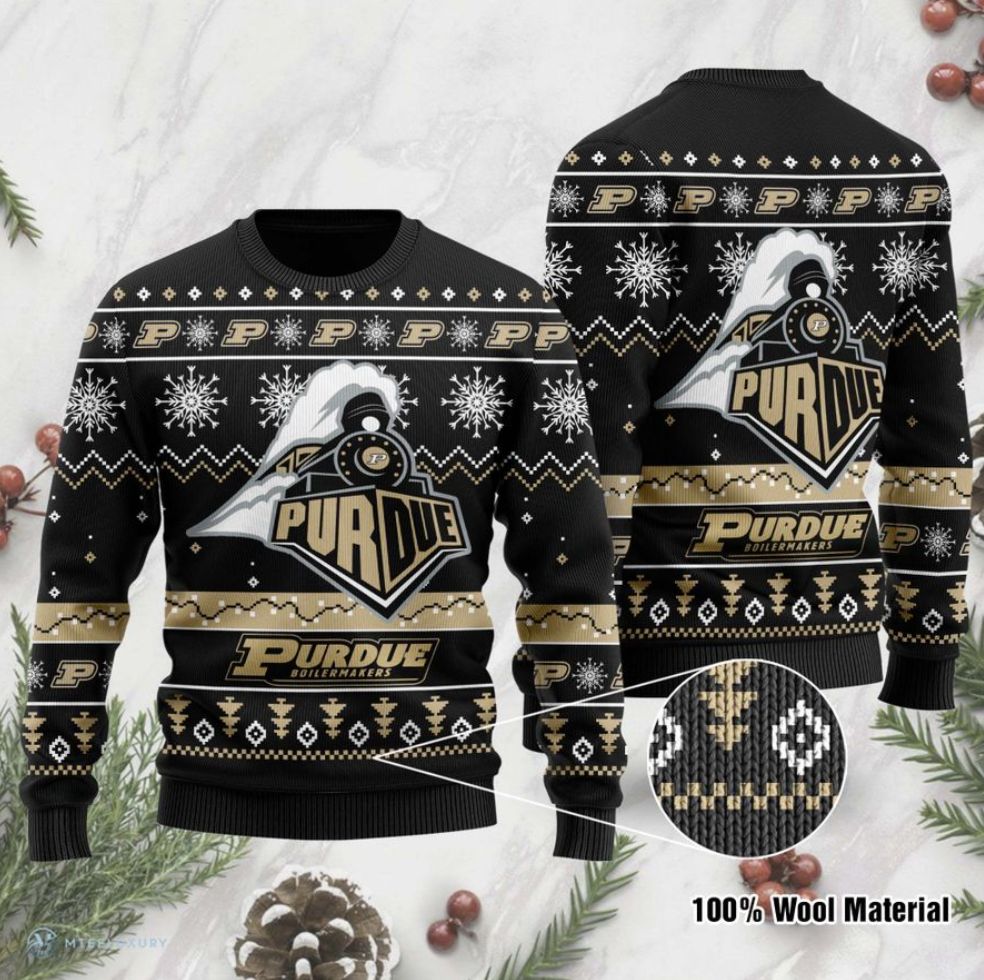 Purdue Boilermakers football ugly sweater