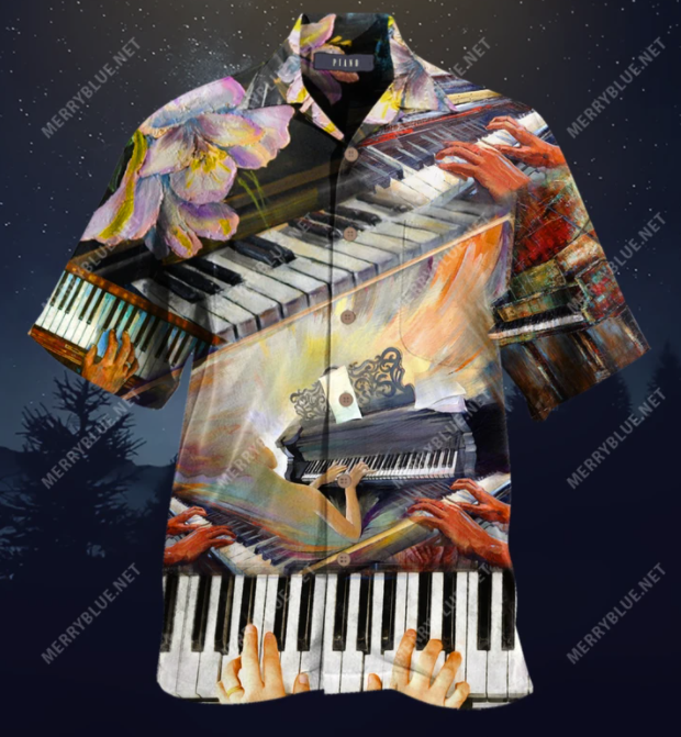Life Is Better With A Piano hawaiian shirt