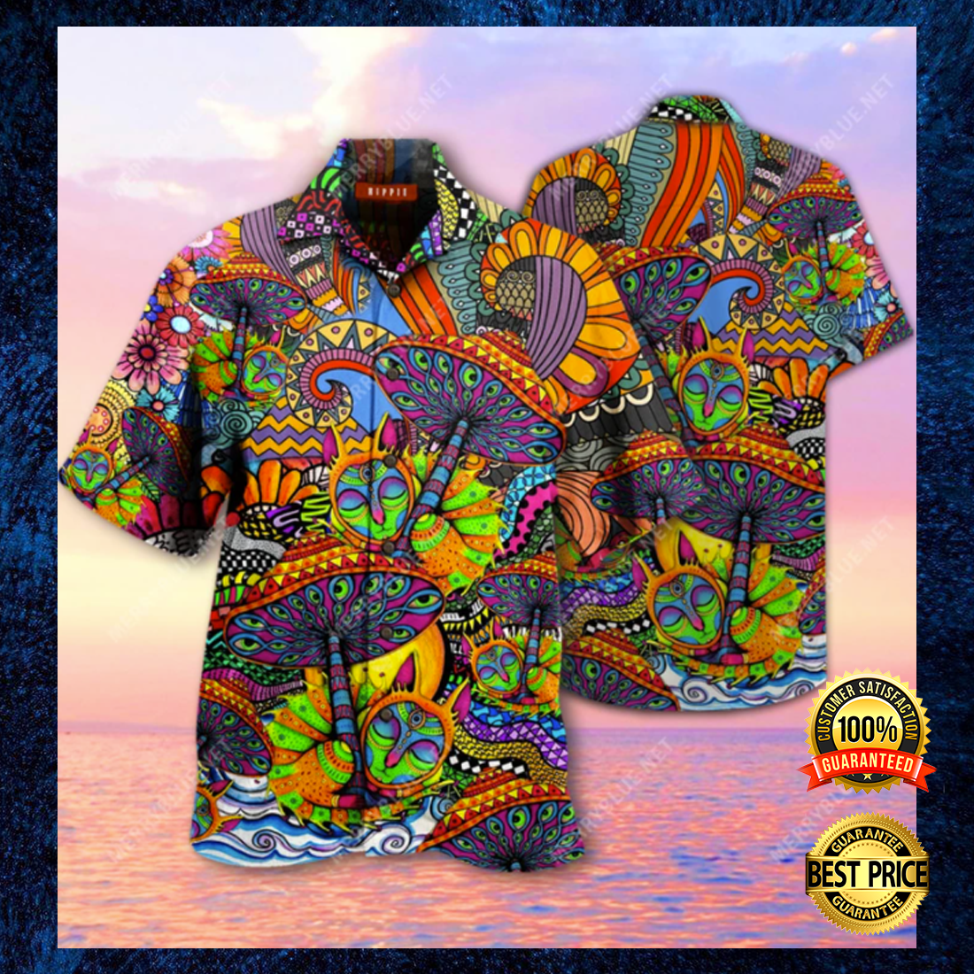 Hippie Mushroom hawaiian shirt