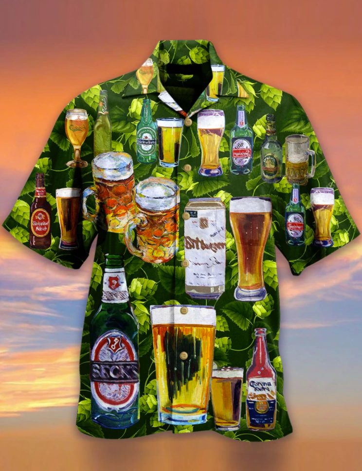 All kind of beers hawaiian shirt