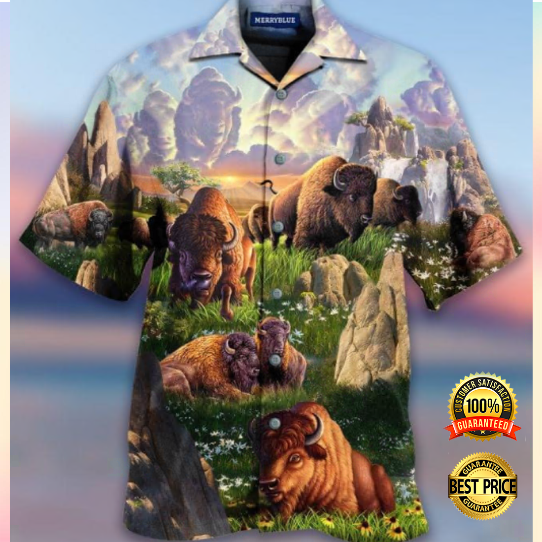 American Bison hawaiian shirt