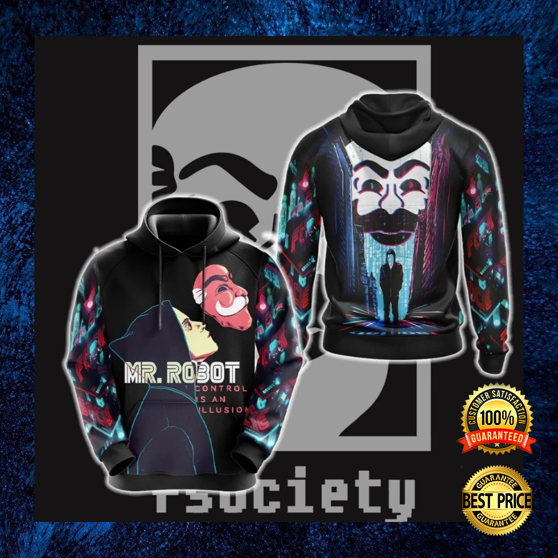 Motorhead all over print 3D hoodie