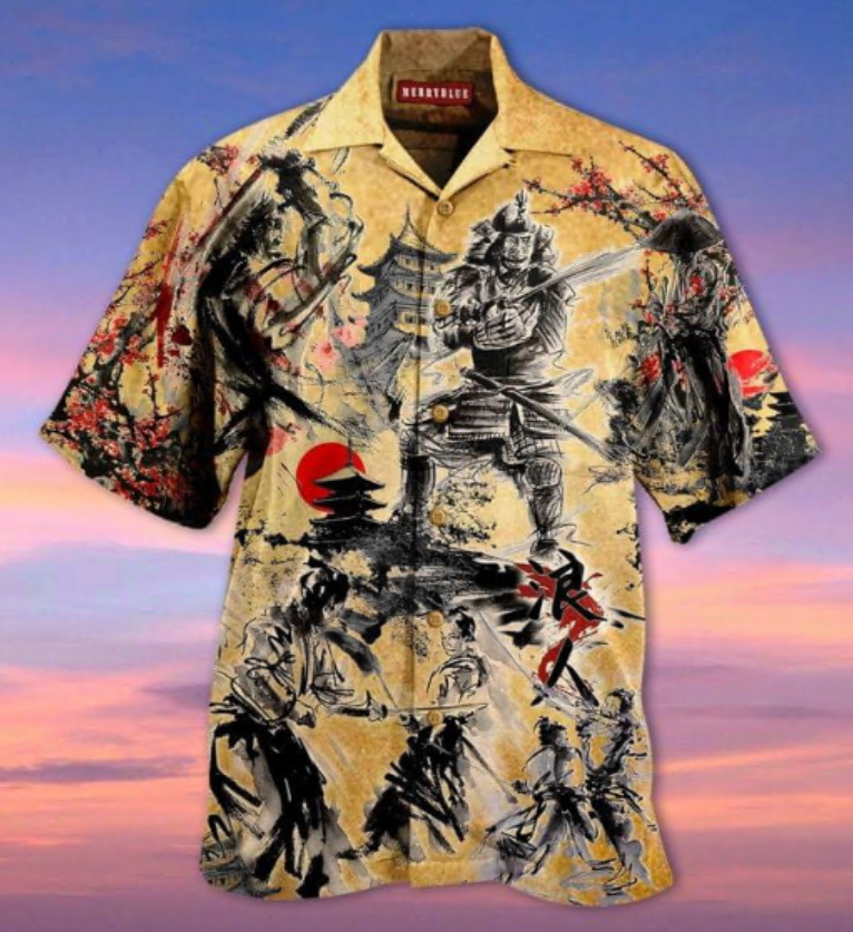 Samurai hawaiian shirt