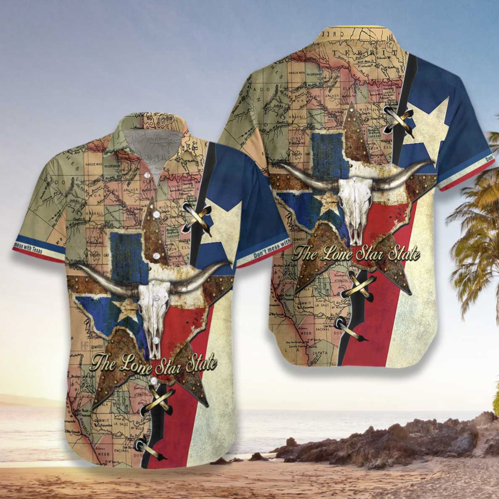 Texas the lone star state hawaiian shirt
