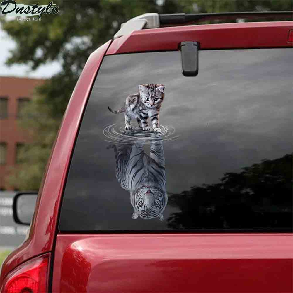 Black cats with glasses car decal sticker