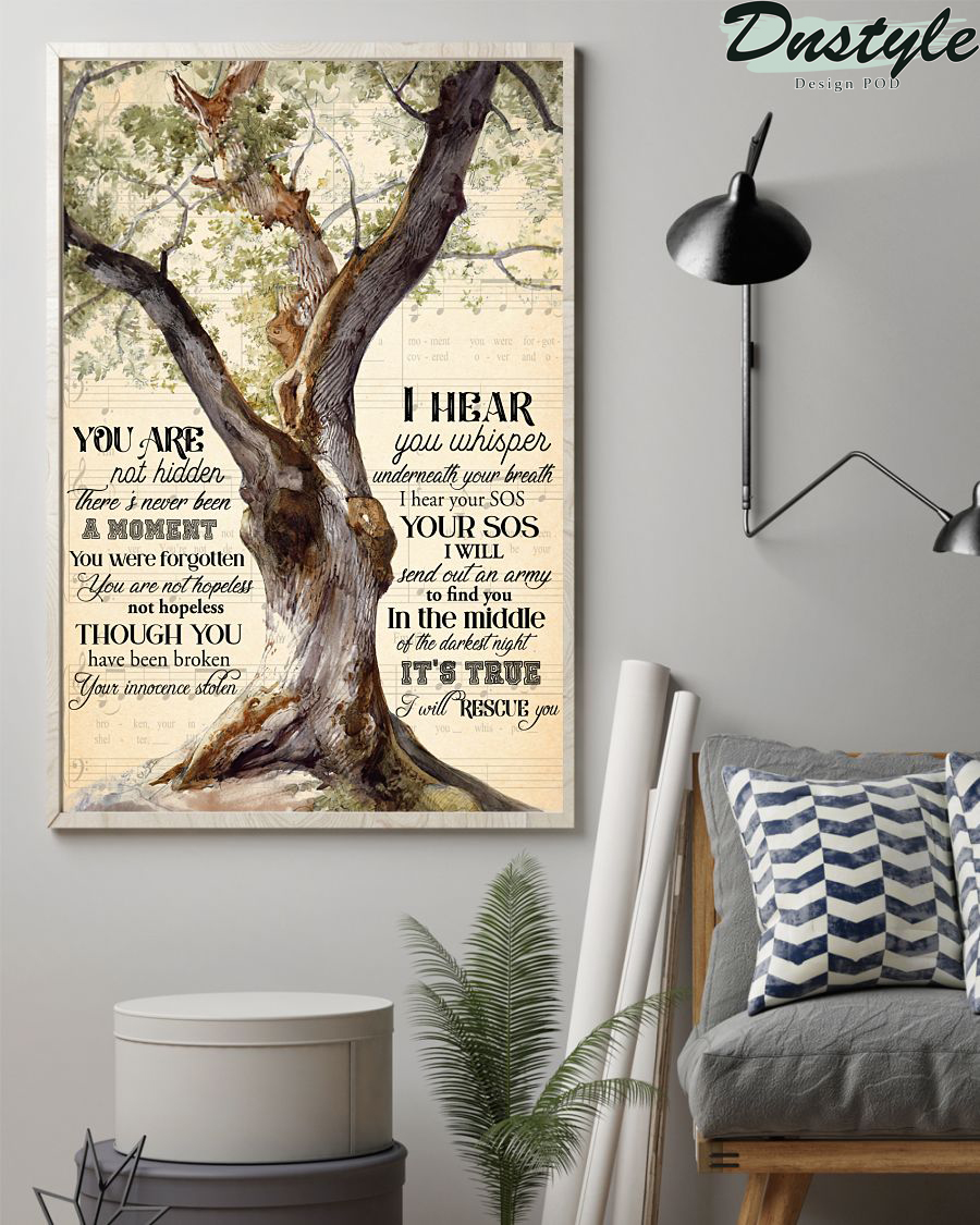 Lauren Daigle You Say Tree Lyrics Poster