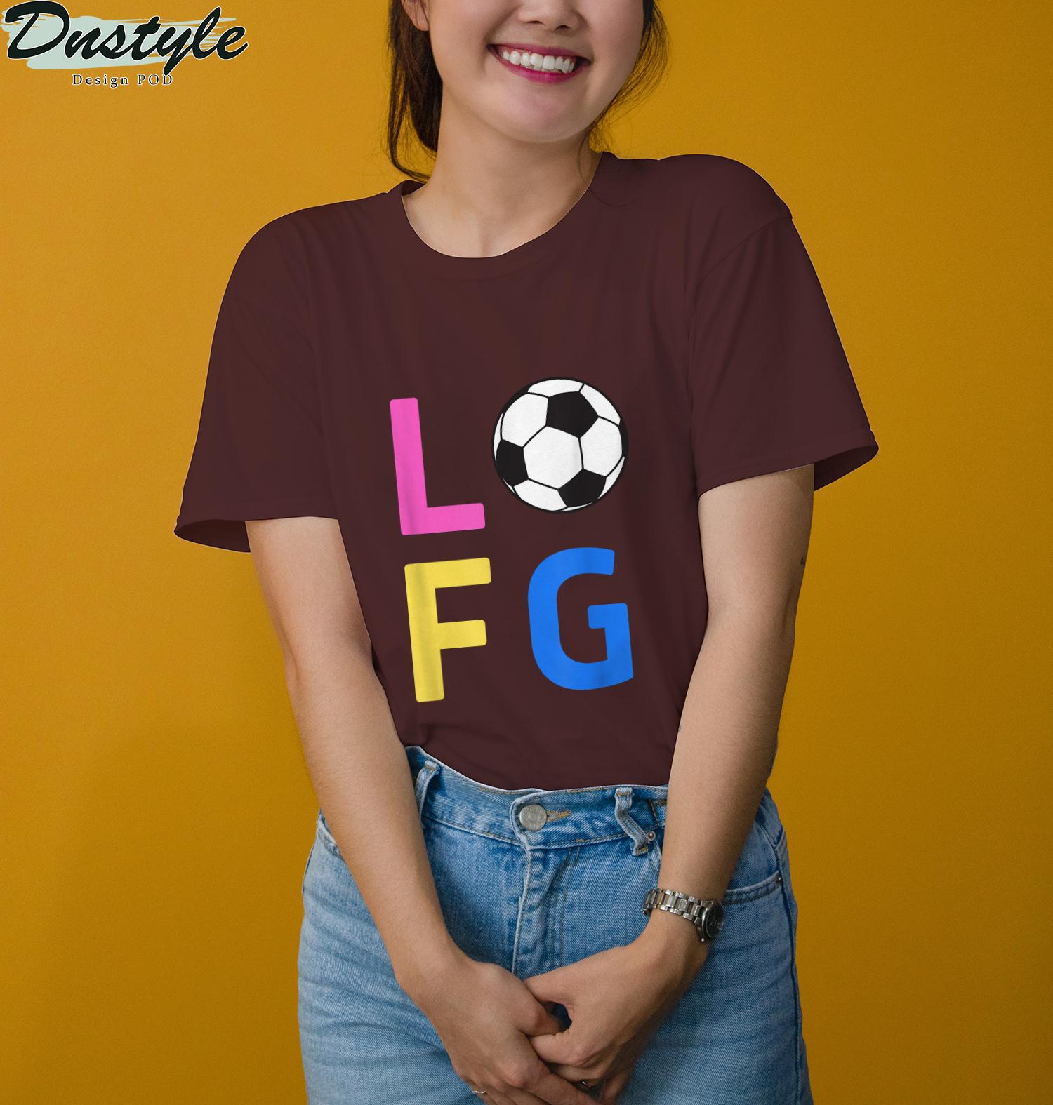 Womens LFG Let's Go Women Soccer Gameday Sports Battle Cry T-Shirt