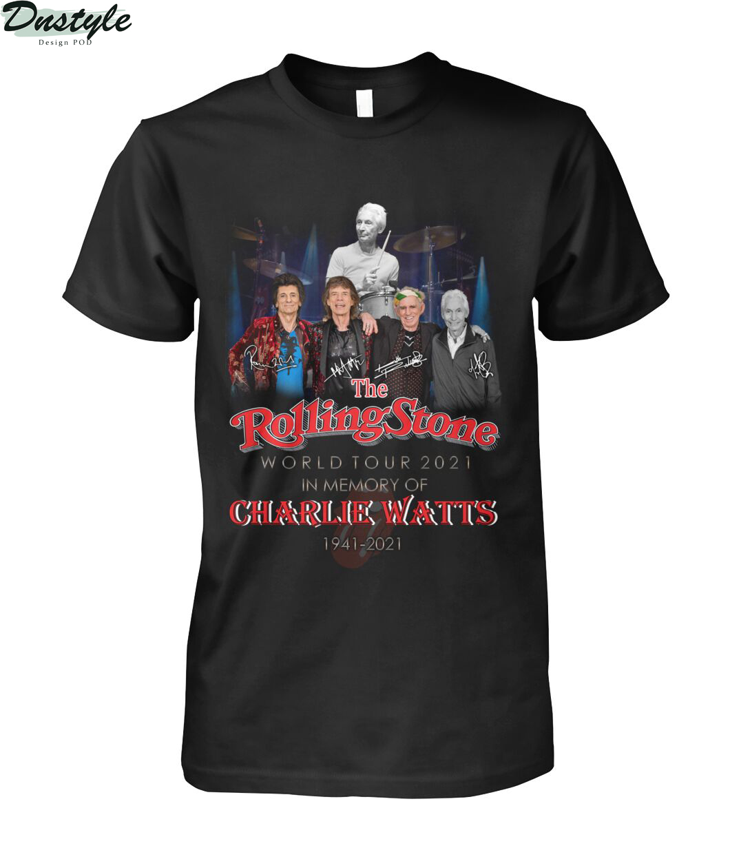 The rolling stone world tour 2021 in memory of Charlie Watts 1941-2021 shirt