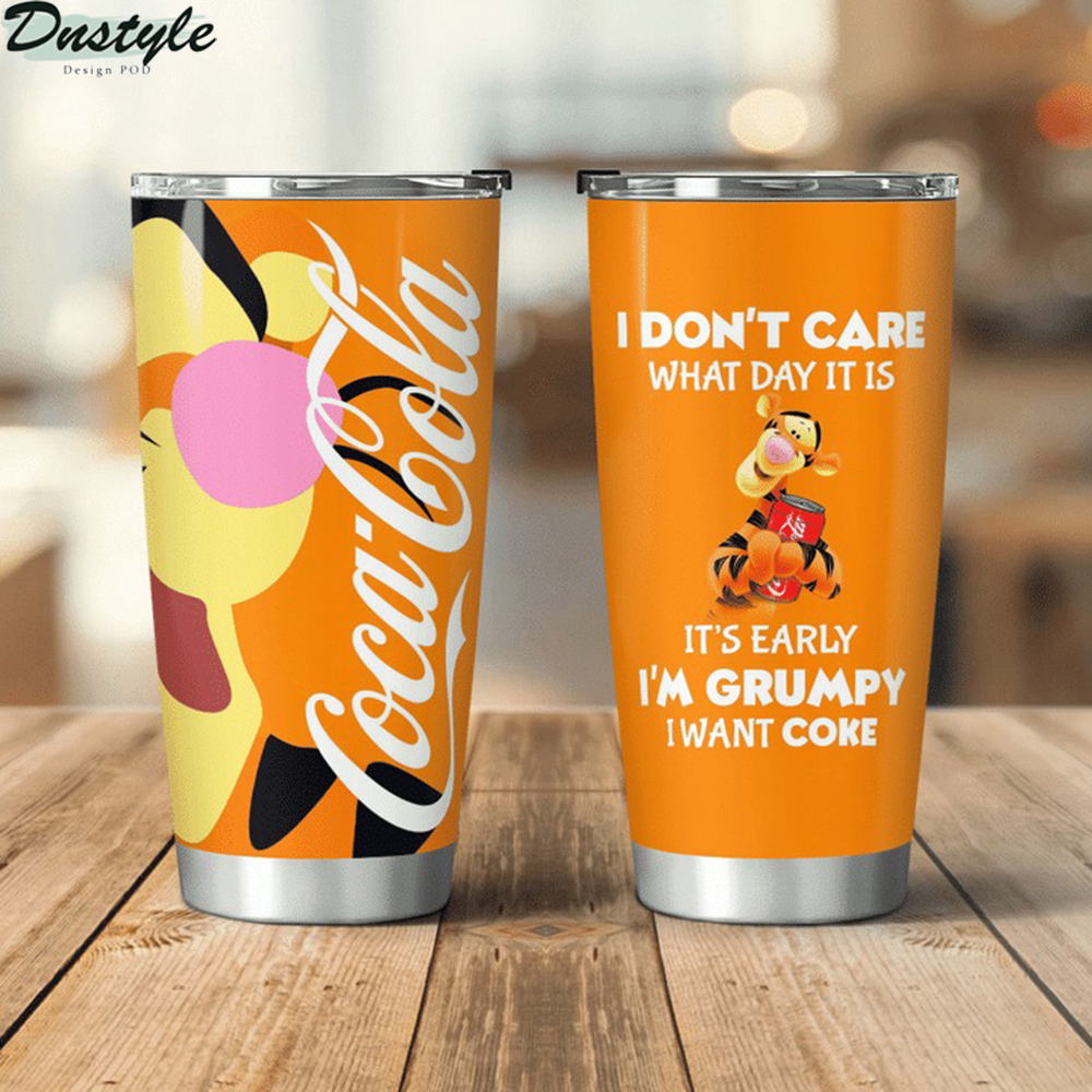 Donald Duck I don’t care what day it is Coca cola tumbler